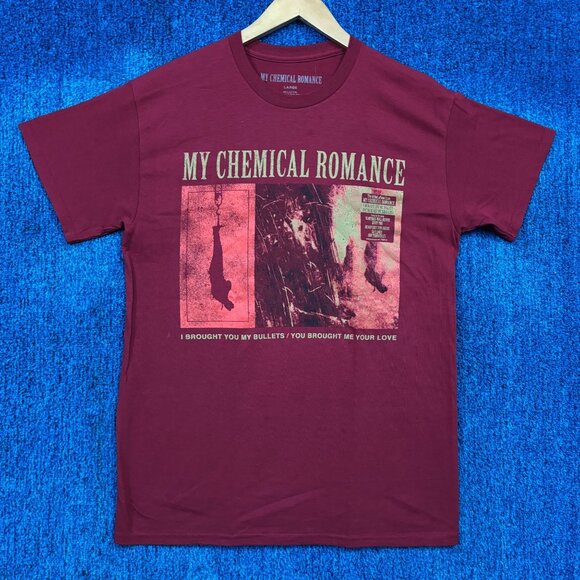 My Chemical Romance IBYMB/YBMYL CD Cover Pop Punk Band Tee L - Picture 1 of 4